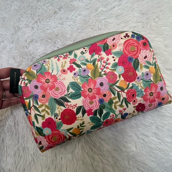 Rifle Paper Co. Handbags - NWT Rifle Paper Co. Large Cosmetic Bag Garden Party